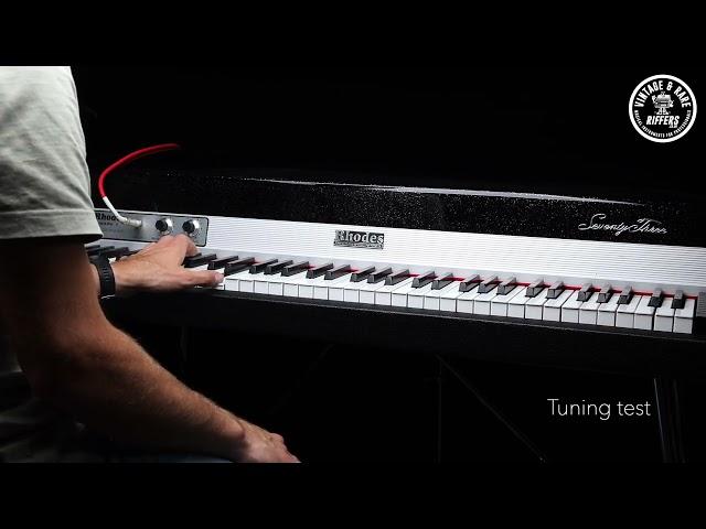 Riffers 1977 Rhodes | Brief Demo and Tests; Tuning, Voicing, etc.