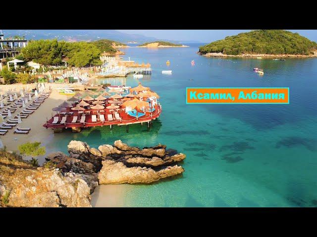 Ksamil, Albania. Video from the DJI Mavic Mini quadcopter.