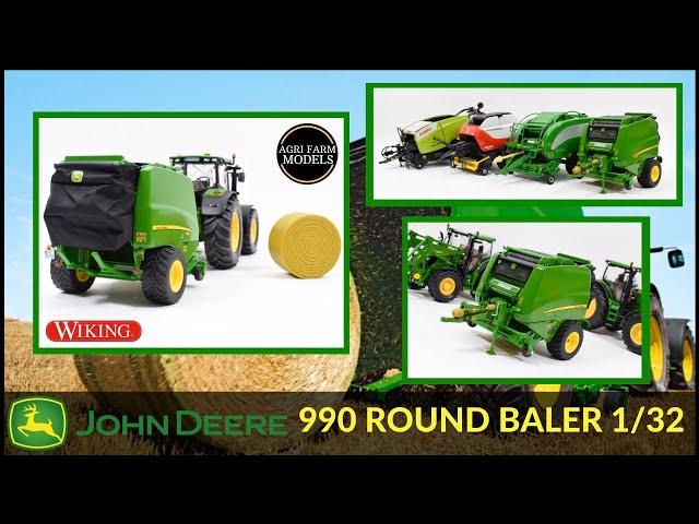 1/32 Scale JOHN DEERE 990 Round baler by WIKING | Farm model review #53