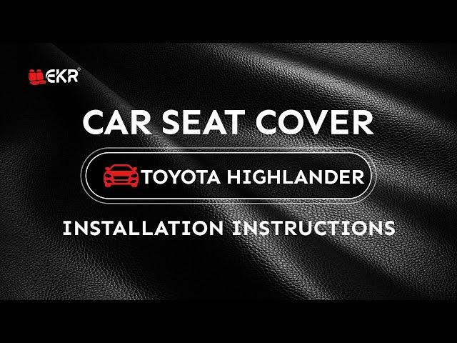 How to install EKR Custom Seat Covers 2013 2015 2015 2016 2017 2018 2019 2020 2021 2022 2023