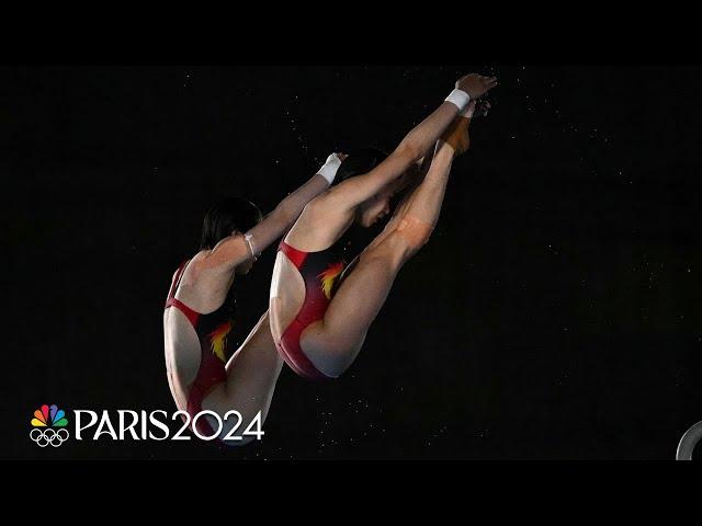 China wins SEVENTH-STRAIGHT gold in women's synchro 10m platform | Paris Olympics | NBC Sports