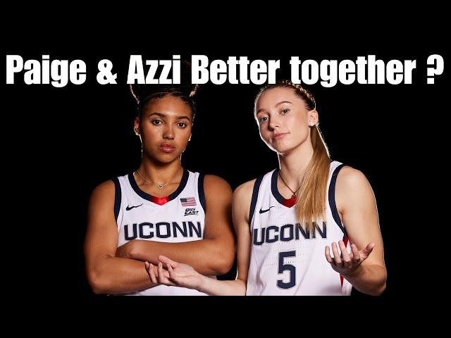 Are Paige Bueckers & Azzi Fudd Better together or not.  We look at the numbers