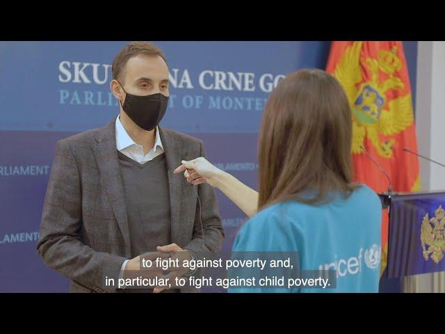 Milos Konatar, MP in the Parliament of Montenegro − URA on child poverty I UNICEF Montenegro