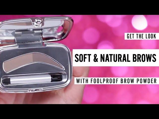 HOW TO GET NATURAL BROWS INSTANTLY | foolproof brow powder tutorial