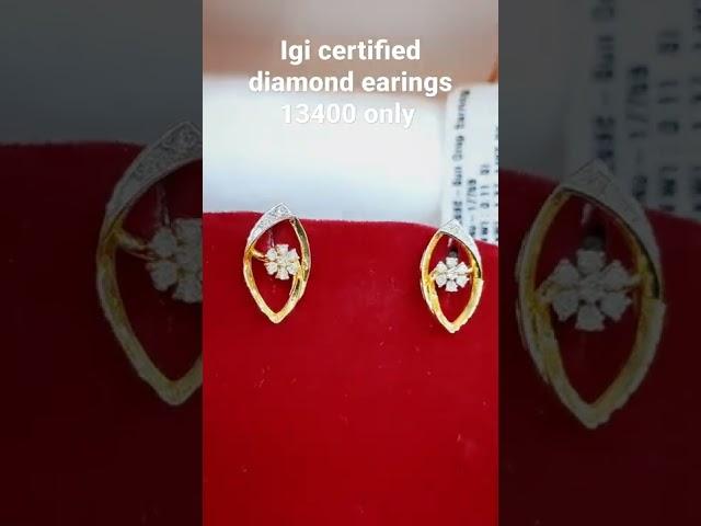 #diamond #earings #igicertified #latest #casualwear #casual