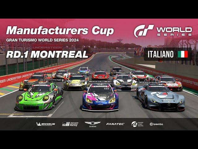 [Italiano] GT World Series 2024 | Round 1 - Montréal | Manufacturers Cup