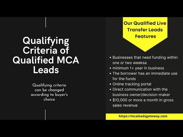 Why MCA Live Transfer Leads from MCA Leads Gateway | Merchant Cash Advance Live Transfer Leads