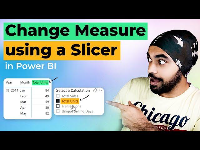 Change Measure using a Slicer