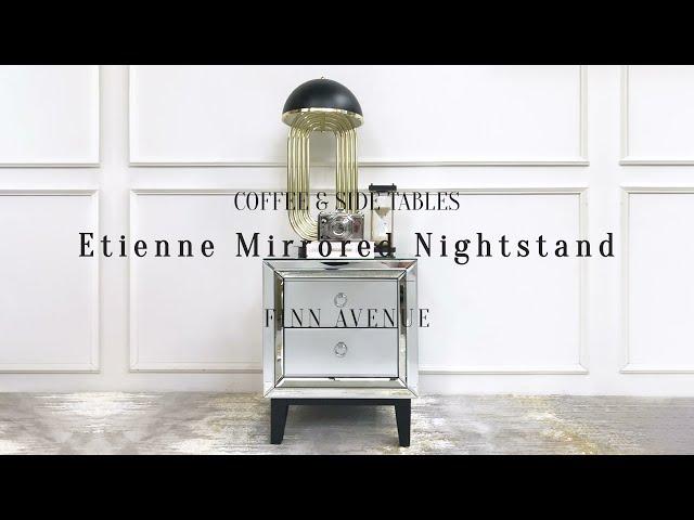 A Best Seller - Modern Etienne Mirrored Nightstand that We All Love!