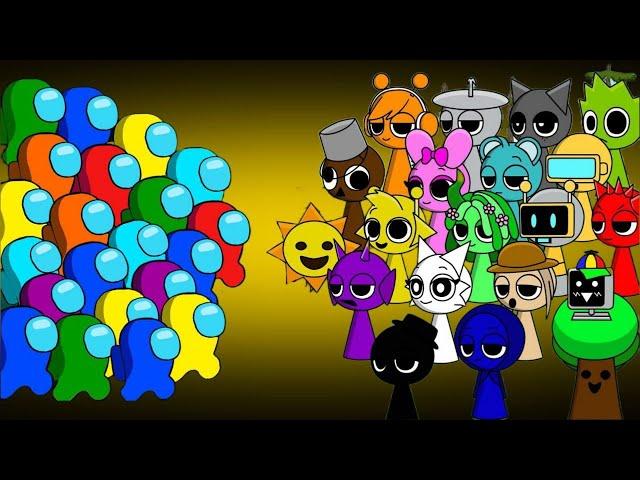 AMONG US vs. INCREDIBOX SPRUNKI || Peanut Among us ANIMATION