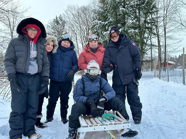 DOG SLEDDING II CANADIAN WINTER ADVENTURE #sledding #winter #dogsleddin #canada