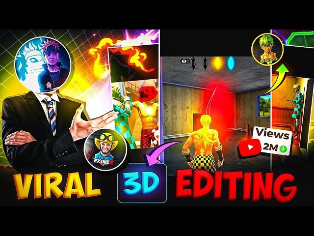 How to edit VIRAL 3D LIKE zoro ff in capcut️ | how to edit viral shorts in capcut |@zoroffxx 