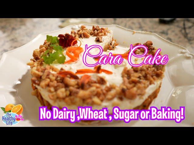 Holiday Cara Cake raw vegan carrot cake recipe without carrots