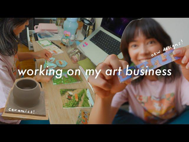 Artist diaries: Planning a shop update, new designs, starting ceramics? ️ Studio vlog