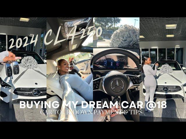 BUYING MY DREAM CAR AT 18 | 2024 MERCEDES BENZ CLA 250 + Car Tour, Drive W/ Me, & Tips