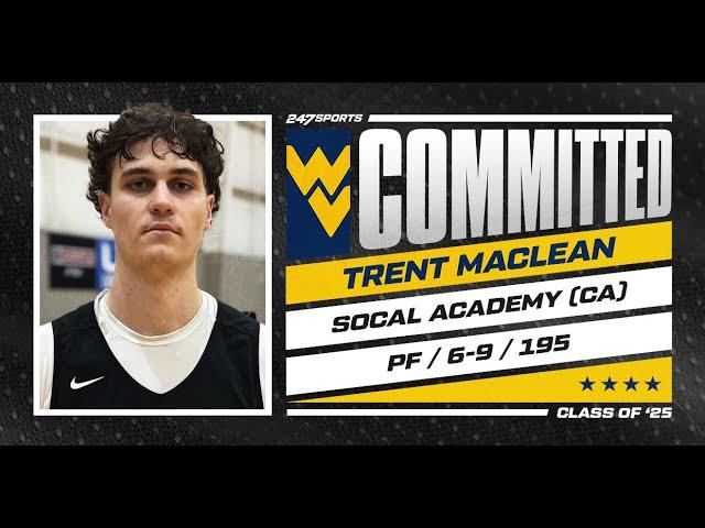 WATCH: 4-star PF Trent MacLean commits to West Virginia LIVE on 247Sports | Live Commitment