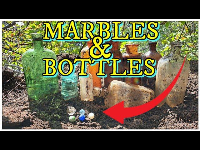  Bottle Digging Dump Digging #76  Digging In Massive Hillside Dump For Antique & Vintage Bottles ©