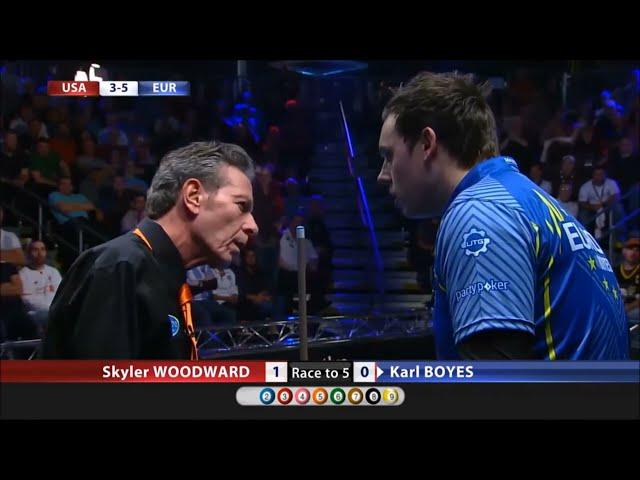 Referee and Karl Boyes Foul Incident | 2015 Mosconi Cup