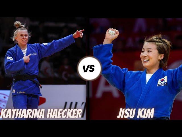 Jisu KIM  vs Katharina HAECKER - Zagreb Grand Prix 2023 - 柔道