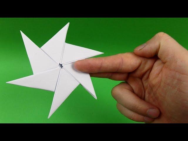 How To Make a Paper Ninja Star Shuriken - Origami Shuriken