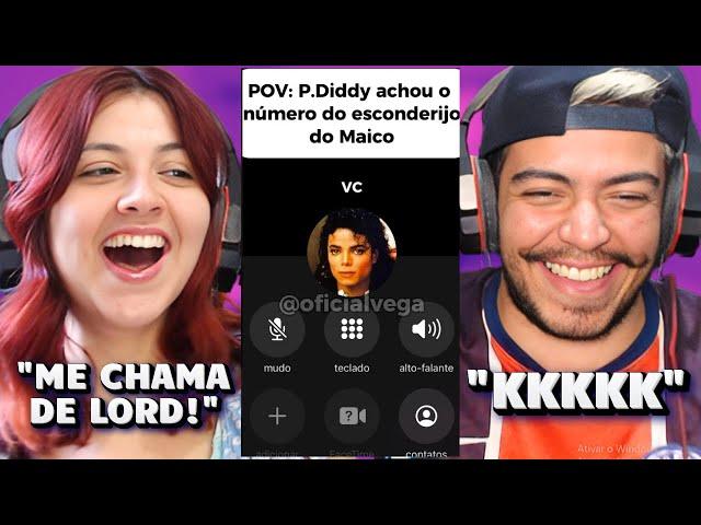 P DIDDY LIGOU PRO MICHAEL JACKSON! PARTE 1 e 2 | REACT