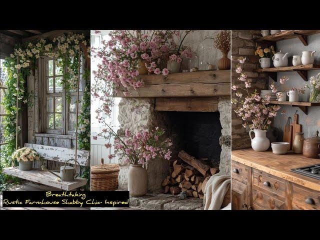  RUSTIC ANTIQUE  Farmhouse decorating ideas & design with a touch of Shabby Chic Vintage style