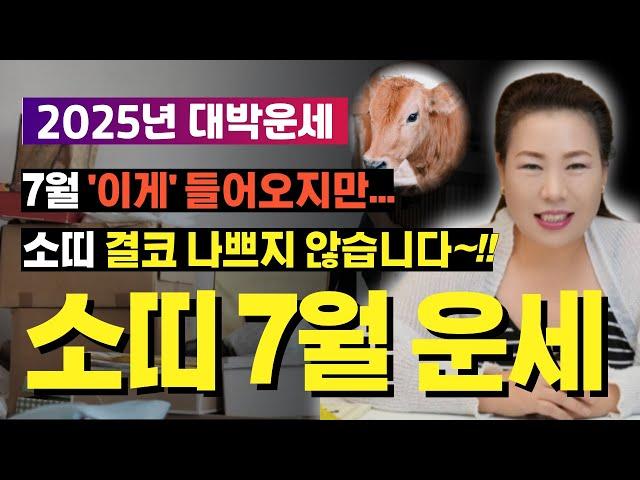 2025년 7월 소띠운세 알을 깨고 부화하듯 한 단계 성장하는 7월~ [양평용한점집 청화신당]