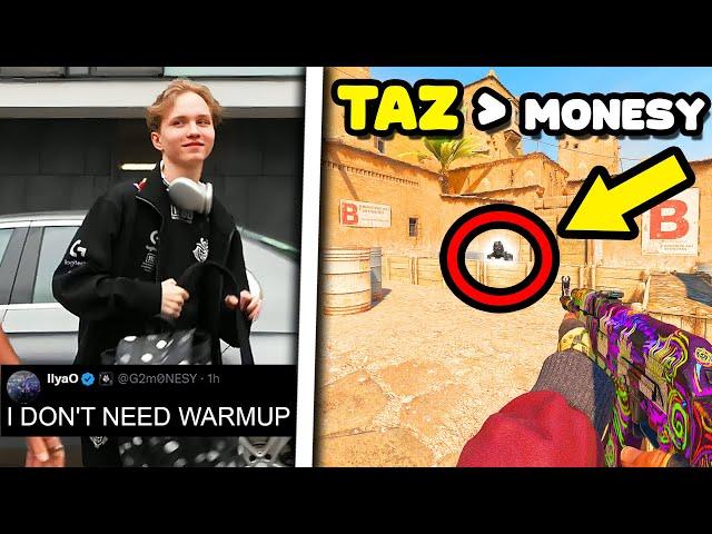 M0NESY ARRIVED 1 MIN BEFORE MATCH! LEGEND TAZ IS BACK! - CS2 BEST MOMENTS