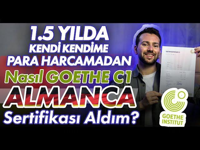 KURSA GİTMEDEN C1 SEVİYE ALMANCA | 1.5 Yılda Goethe C1 Sertifikası Almak | Kaynaklar-Kanal Önerileri