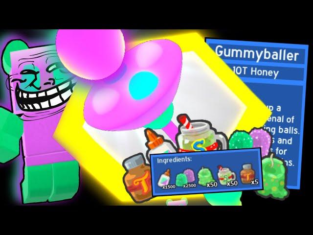 The Gummyballer is Straight up BALLS TO THE WALL | Roblox Bee Swarm Simulator