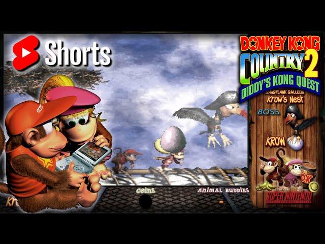 Donkey Kong Country 2: Diddy's Kong Quest [SNES] - World 1 Shortcuts & Vs. Krow [SHORTS]