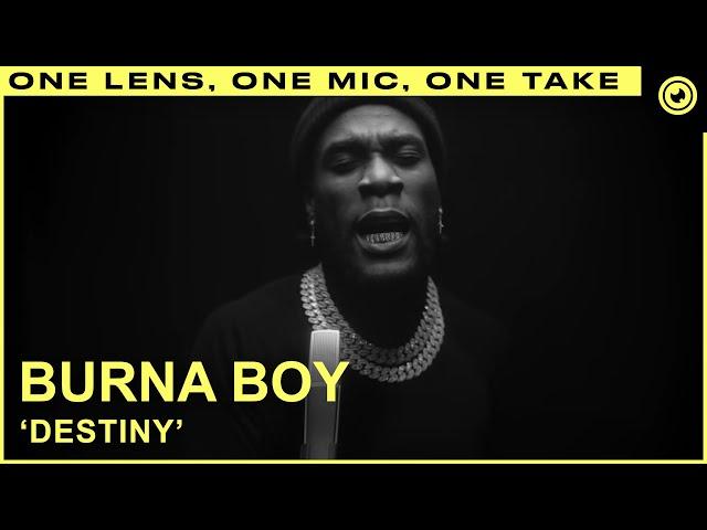 Burna Boy - Destiny (LIVE ONE TAKE) | THE EYE Sessions