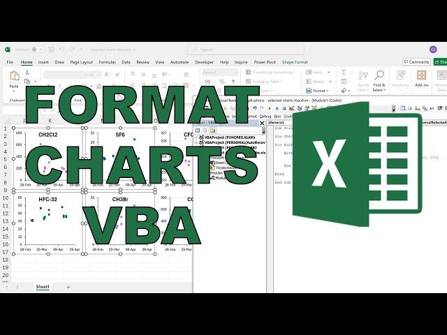 How to format selected charts using vba in excel