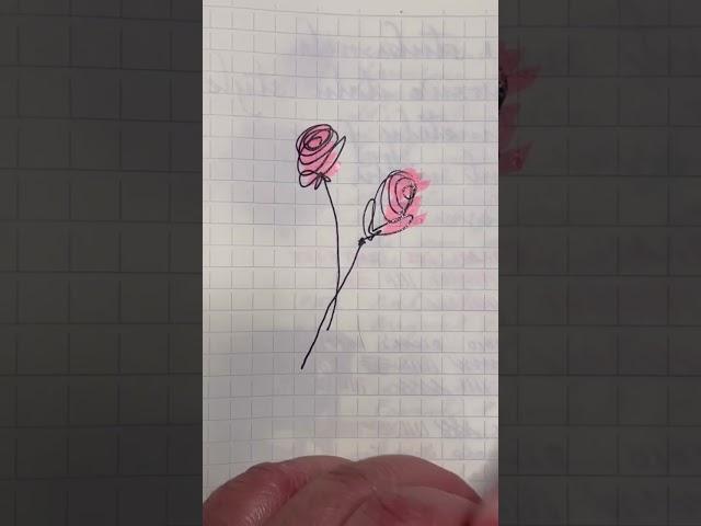 Easy Rose Drawing