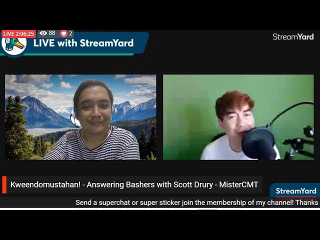 LIVESTREAMED: Kweendomustahan - Answering Bashers with Scott Mistercmt