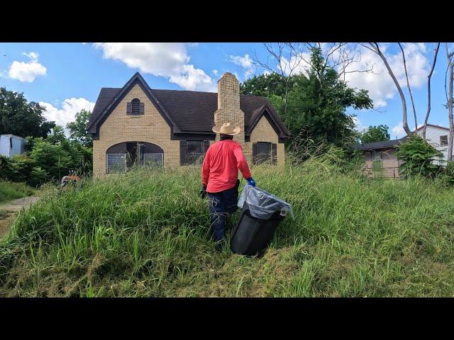 SHOCKING DISCOVERY Almost Ended Our OVERGROWN Yard MAKEOVER