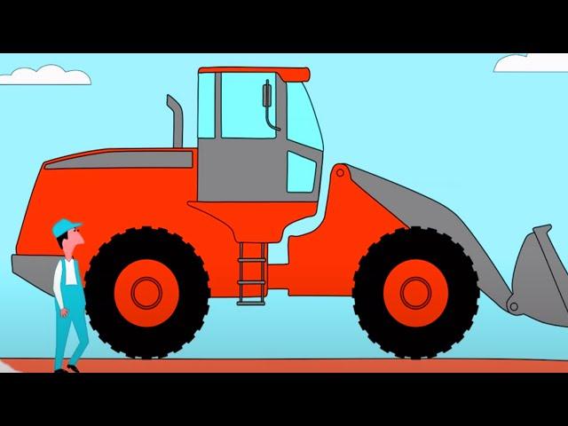 Traktoren für Kinder | Traktoren lernen | Bagger | Autos | Das Malbuch "Alle Traktoren" |Kindervideo