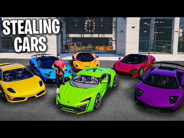 I Stole 50 Cars on GTA 5 RP