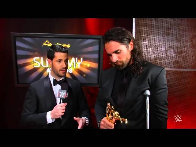 Seth Rollins reacts on winning Superstar of the Year