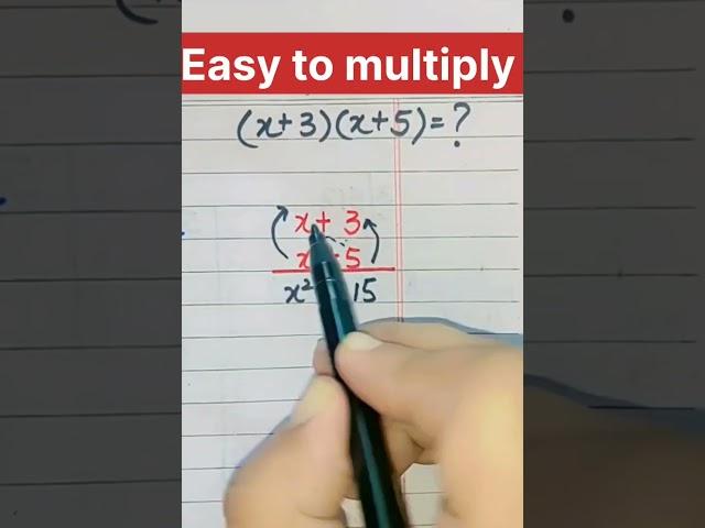 Fast multiplication trick #math #mathstricks #educationist #youtubshorts