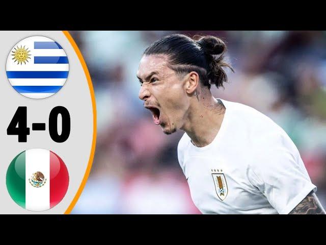 Uruguay 4 × 0 Mexico | Extended Highlight and All Goals - Friendly 2024 HD