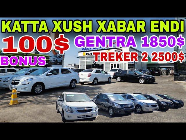 8 OKTABR TOSHKENTDA AVTO SALONDA AKSIYA 200$ NEXSIA 3 GENTRA COBOLT DAMAS MONZA TREKER