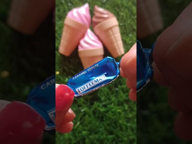 TOFFEEMAN Deluxe Milk caramel Toffee wrapper opening review#yummy #tasty #foryou #shorts