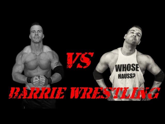 Tyson Dux vs Marc Hauss. Barrie Wrestling Heavyweight Championship