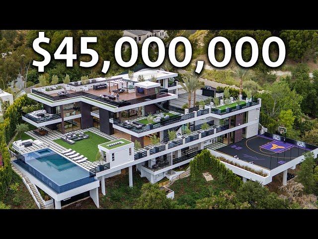 Inside a $45,000,000 Los Angeles Mega Mansion Full of Entertainment Spaces