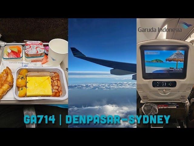 TERBANG PAGI dengan Garuda Indonesia A330-300 | GA714 Denpasar-Sydney