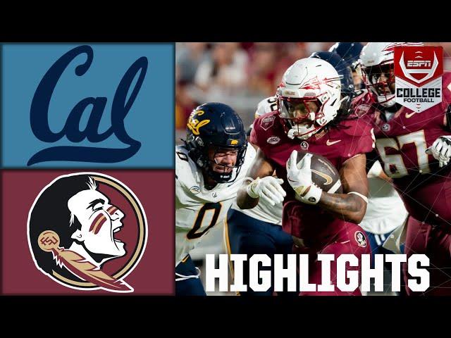 California Golden Bears vs. Florida State Seminoles | Full Game Highlights | ESPN College Football