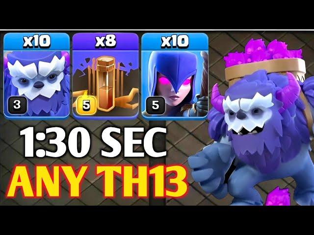 EPIC STRATEGY | Th13 Yeti Witch Quake Attack Strategy | Th13 Yeti Witch | Best Th13 Attack Strategy