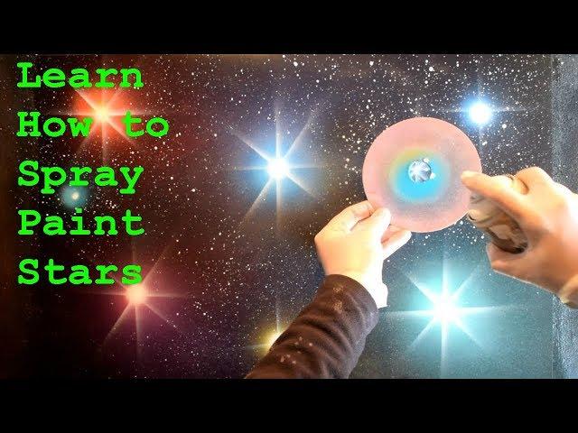 Beginners Spray Paint Art Tutorial - How to Make Stars