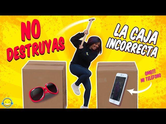 NO DESTRUYAS LA CAJA INCORRECTA CHALLENGE  Reto caja equivocada Momentos Divertidos 